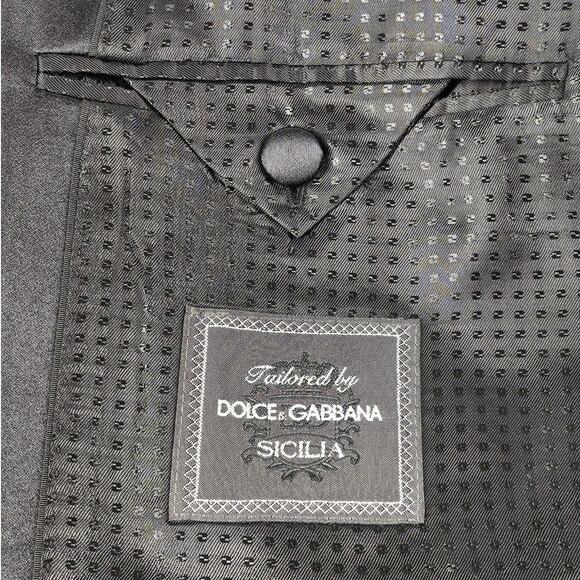 DOLCE & GABBANA SICILIA GRAY BLAZER – VIRGIN WOOL + SILK MADE IN ITALY – SIZE 50 - Picture 5 of 15